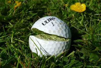 Sliced Golf Ball 