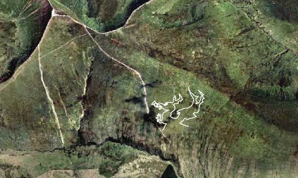 Aerial image of the Welsh Dragon