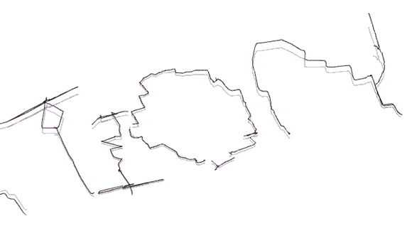 getting hilly towards the end, under the 'o' is the Palace Pier