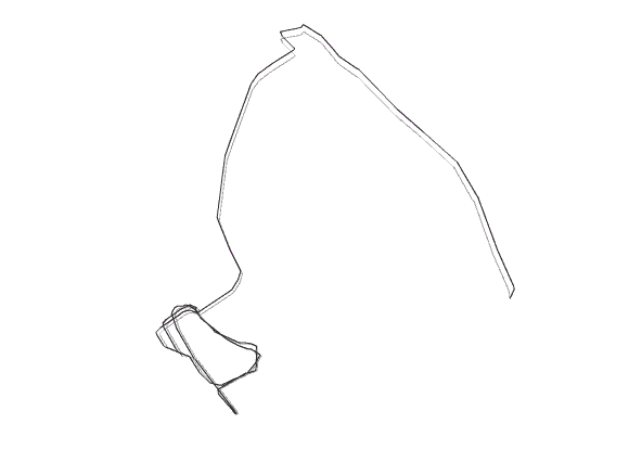 The fish eye - The eye was drawn around a small village in Oxfordshire called Draton St. Leonard, England.