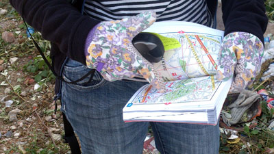 GPS drawing Sideways