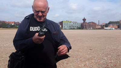 GPS drawing Sideways