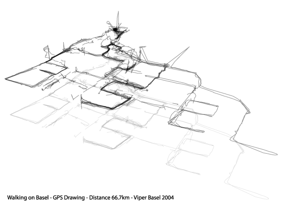 Perspective view with shadow at sea-level