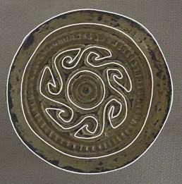 Saucer Brooch - Guilded Romano-Celtic metalwork