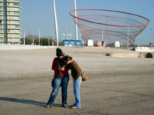 GPS Drawings on Matosinhos beach