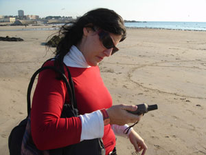 GPS Drawings on Matosinhos beach