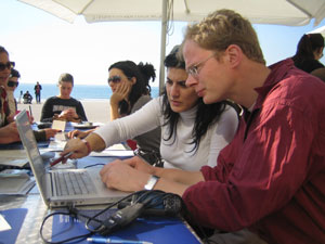 GPS Drawings on Matosinhos beach